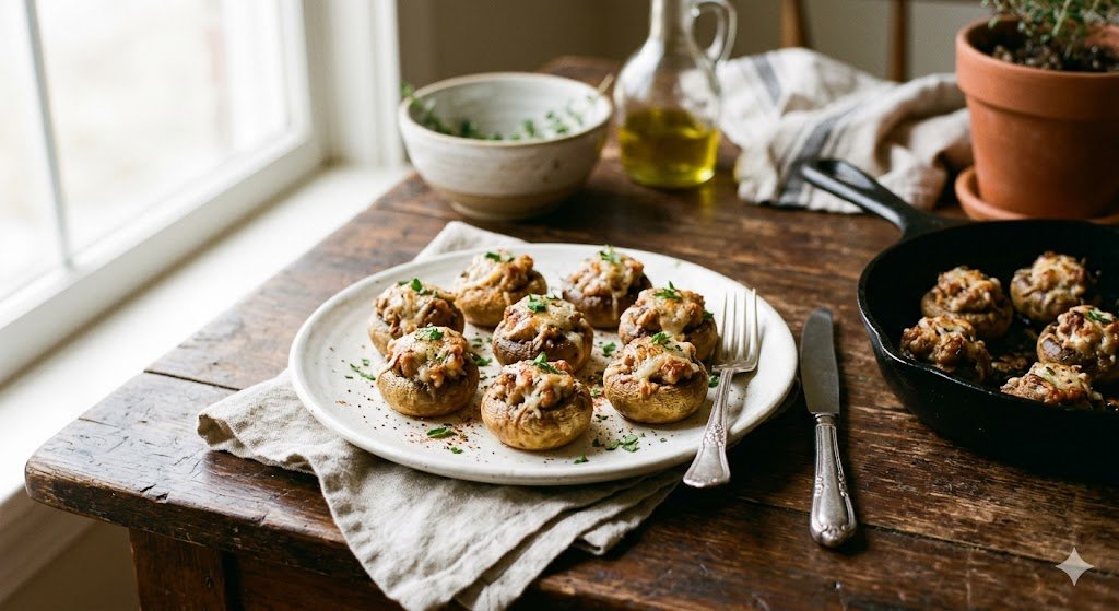 Sausage-Stuffed Mushrooms
